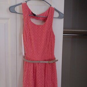 Crochet Coral Dress